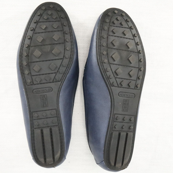 Aerosoles Shoes Womens 10.5 Navy Blue Loafers Flats Tassels Rubber Sole Deanna - Picture 8 of 13
